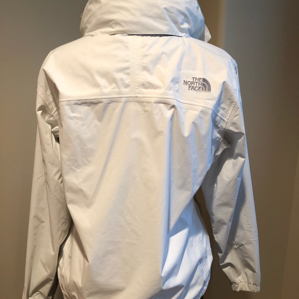 Women’s White North Face Rain Jacket